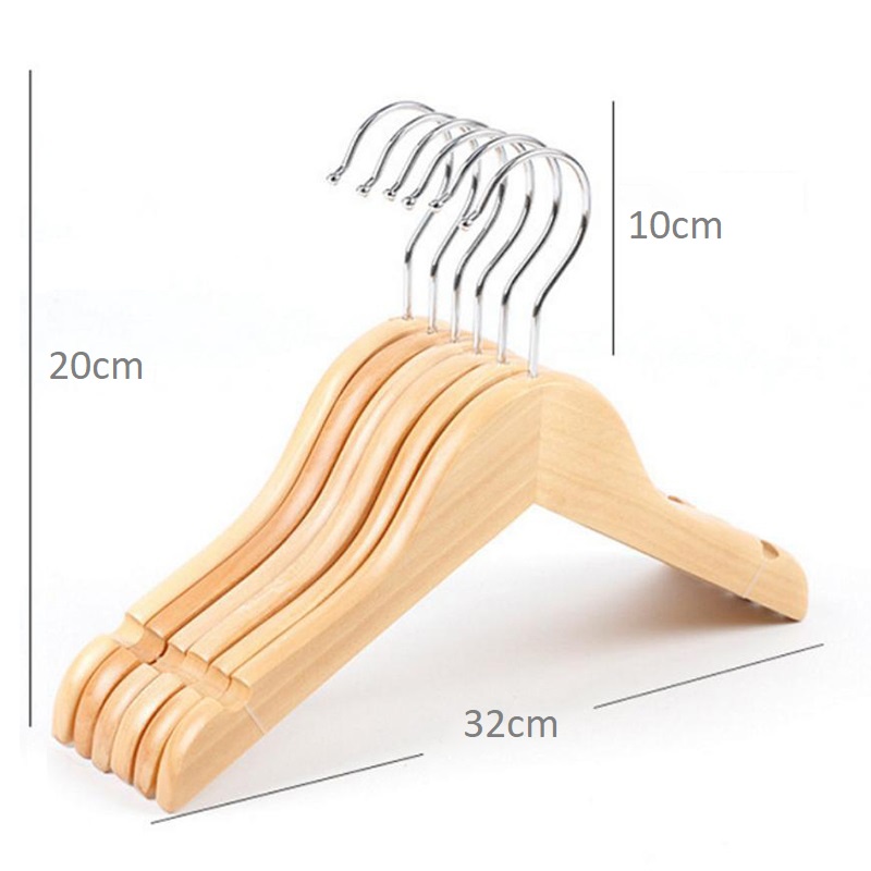 Móc Áo Gỗ Trẻ Em sơn màu vàng - Móc gỗ treo quần áo trẻ em màu vàng giá tốt