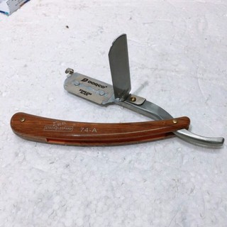Dao cạo râu cán gỗ barber cao cấp