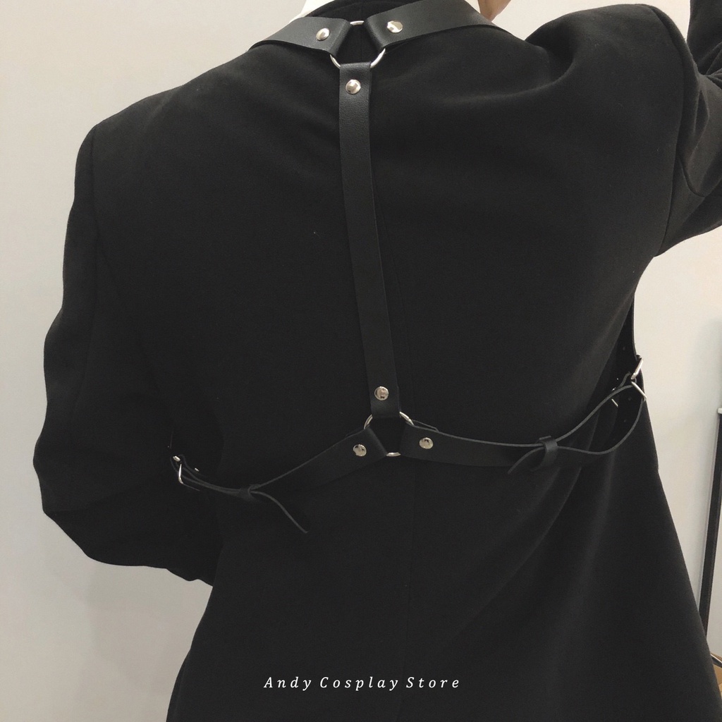 [CÓ SẴN] Dây lưng giả da cho nam - Harness belt mẫu 2