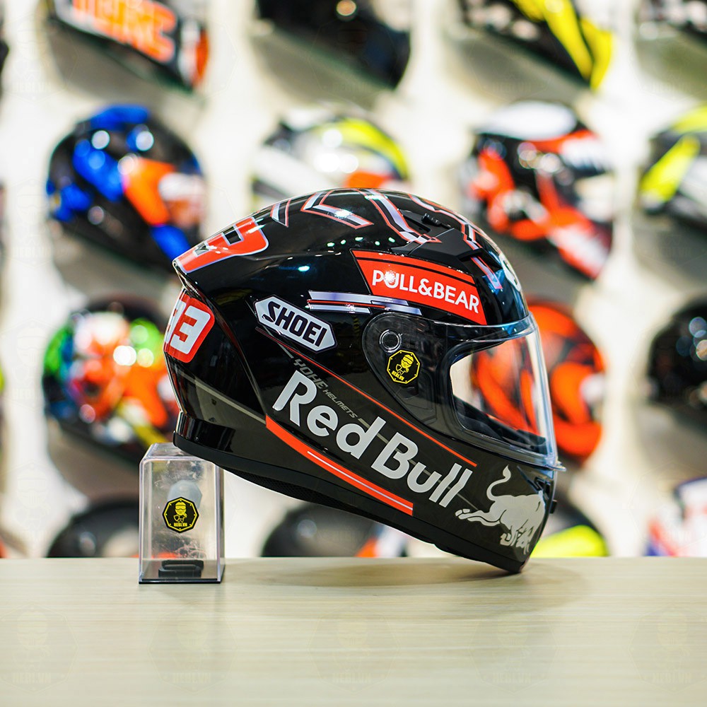 Tem Decal Shoei M93 Đỏ Dán Mọi Mũ Fullface