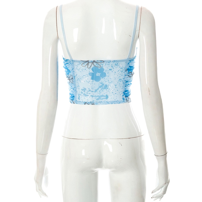 Áo Hai Dây In Hoa Thời Trang Trẻ Trung Cho Nữ