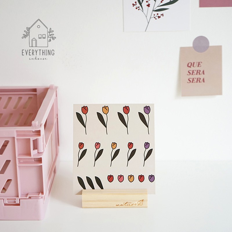 Set 17 tranh dán tường nghệ thuật hoa tulip