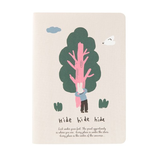 Sổ Ghi Chú ARTBOX Hàn Quốc Hình Chú Thỏ Trốn Tìm (M)