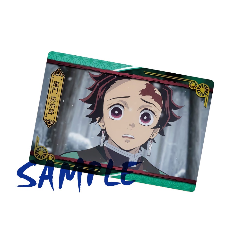 Ảnh card bo góc in hình KIMETSU NO YAIBA - Mugen Train Arc thẻ bo viền 5*8cm anime Thanh Gươm Diệt Quỷ chibi M2