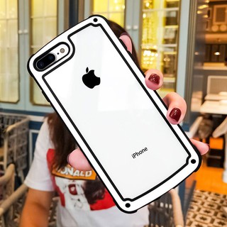 Ốp lưng iphone 7plus,8pus,X,xs,Xr,Xs max chống sốc thiết kế viền độc đáo Jelly Frame