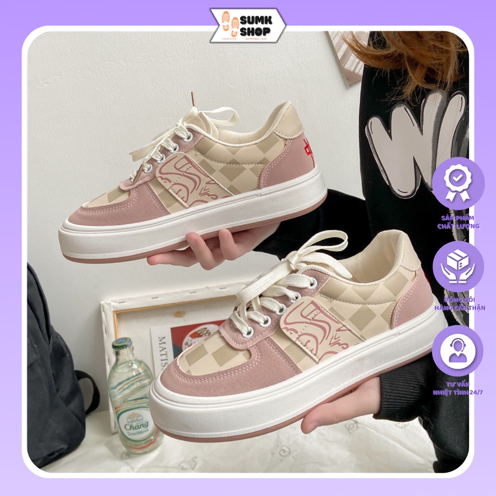 Giày thể thao,sneaker nữ đế bánh mì siêu đẹp