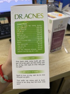 Viên uống mụn, dị ứng, sạm da Dr. Acnes