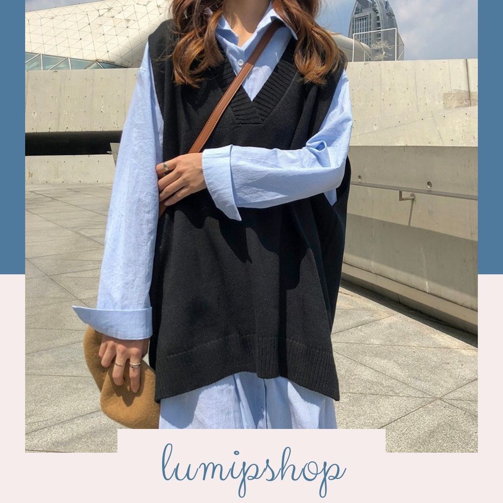 Áo Ghile Len Trơn, Áo Len Nữ Cổ Tim Kiểu Dáng Đơn Giản Phong Cách Hàn Quốc Xinh Xắn Dễ Thương AH180