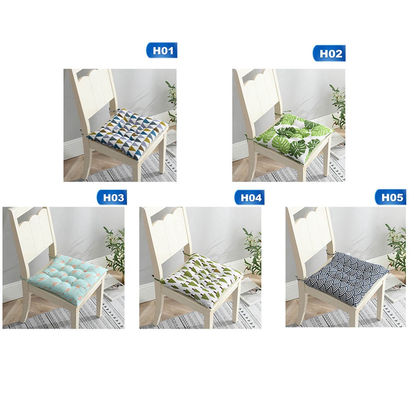 Đệm Lót Ghế Ngồi Hình Vuông Chất Liệu Cotton Lanh Mềm Mại Tiện Dụng Cho Gia Đình / Văn Phòng