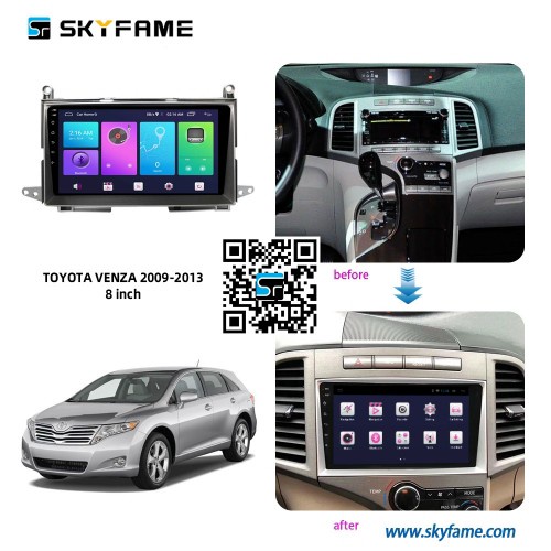 MẶT DƯỠNG CHO XE TOYOTA VENZA 2009-2013  JACK NGUỒN CANBUS BẢN CÓ AMPLY