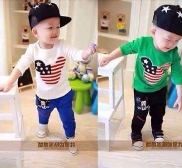 Bộ siêu nhân bé trai chất cotton loại 1