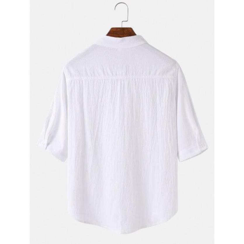 (NT) Áo Sơ Mi Nam Đũi Nhật Cổ Trụ (#) 556 | BigBuy360 - bigbuy360.vn