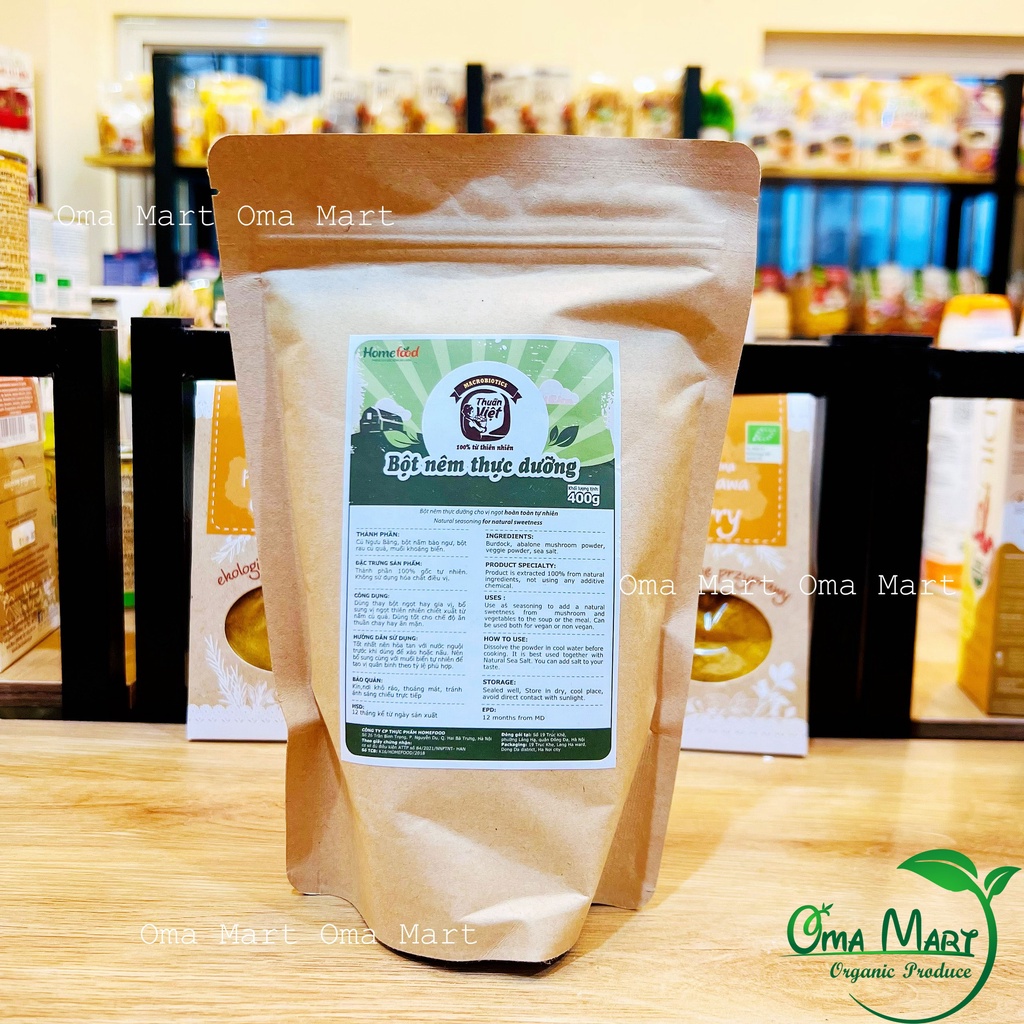Bột nêm thực dưỡng ngưu bàng chay Homefood