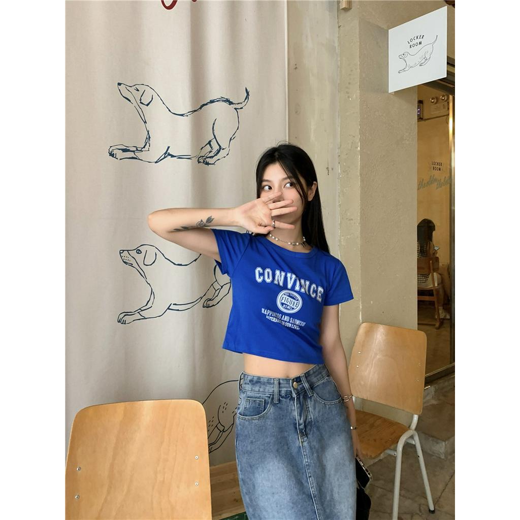 Áo Thun Cộc Tay In Họa Tiết Mùa Hè 53878