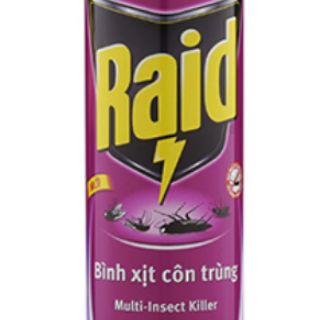 Bình Xịt Côn Trùng Raid 600ml