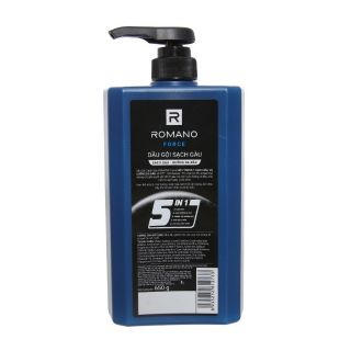 DẦU GỘI ROMANO FORCE  SẠCH GÀU 5 IN 1 (650g)
