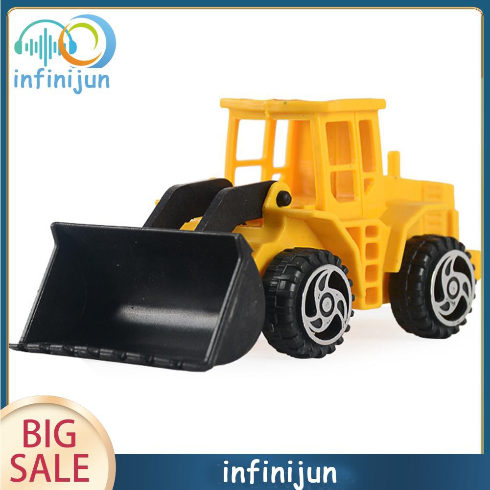 Set 6 Mô Hình Xe Công Trường Mini Bằng Hợp Kim Dành Cho Bé