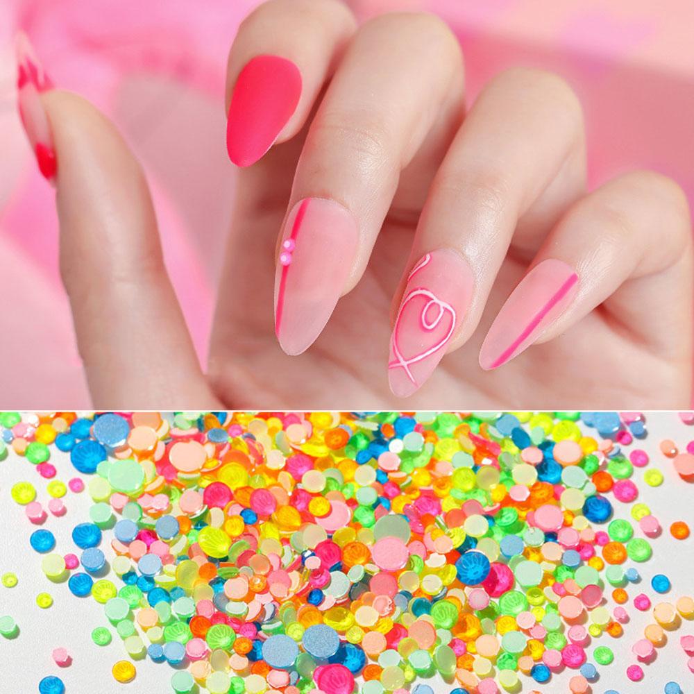 Miếng Dán Trang Trí Móng Tay Họa Tiết USNOW|Đèn Flash Huỳnh Quang Nhật Bản Nhiều Màu Sắc Dùng Trang Trí DIY