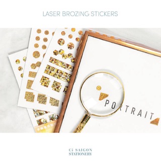 Hình dán laser - Laser Bronzing Sticker