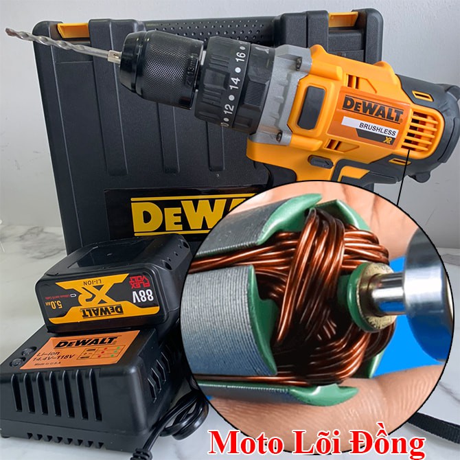 Máy Khoan Pin Dewalt 38V CÓ BÚA - Máy Bắt Vít Dewalt - Pin Chuẩn 10 Cell