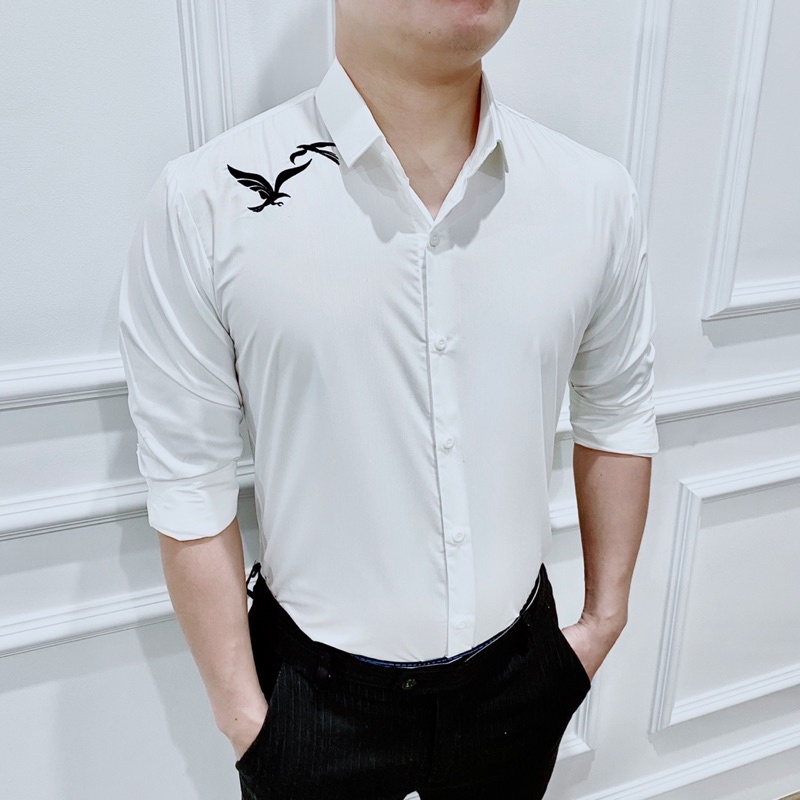 Áo sơ mi nam hàng cao cấp,áo sơ mi nam hoạ tiết đẹp bắt mắt kiểu dáng hàn quốc chất cotton lụa trơn k nhăn mềm mịn mát