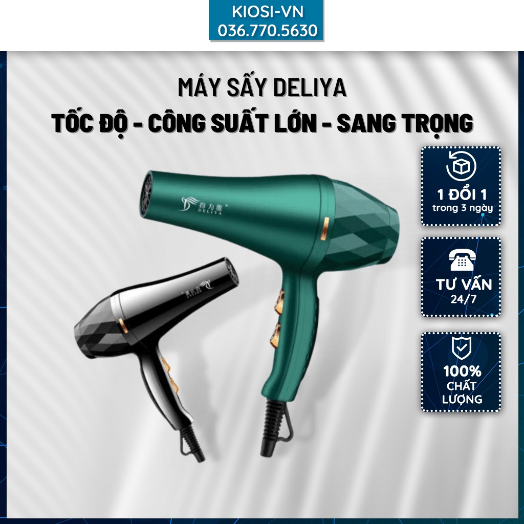 Máy làm khô, Máy Sấy Tóc 2 Chiều DELIYA 8018 2000w GIÁ RẺ TỐT NHẤT