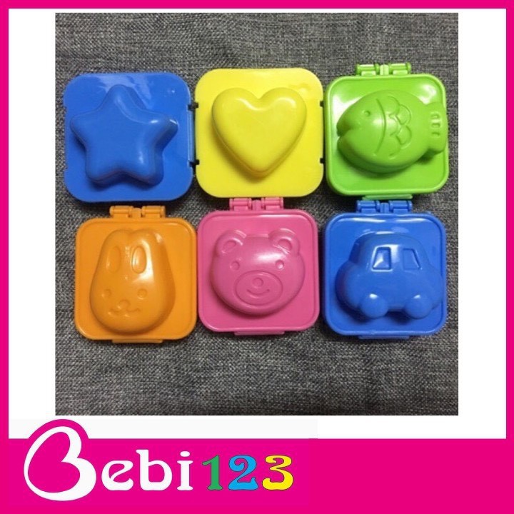 Khuôn Bento làm, tạo hình cơm, trứng xinh xắn cho bé