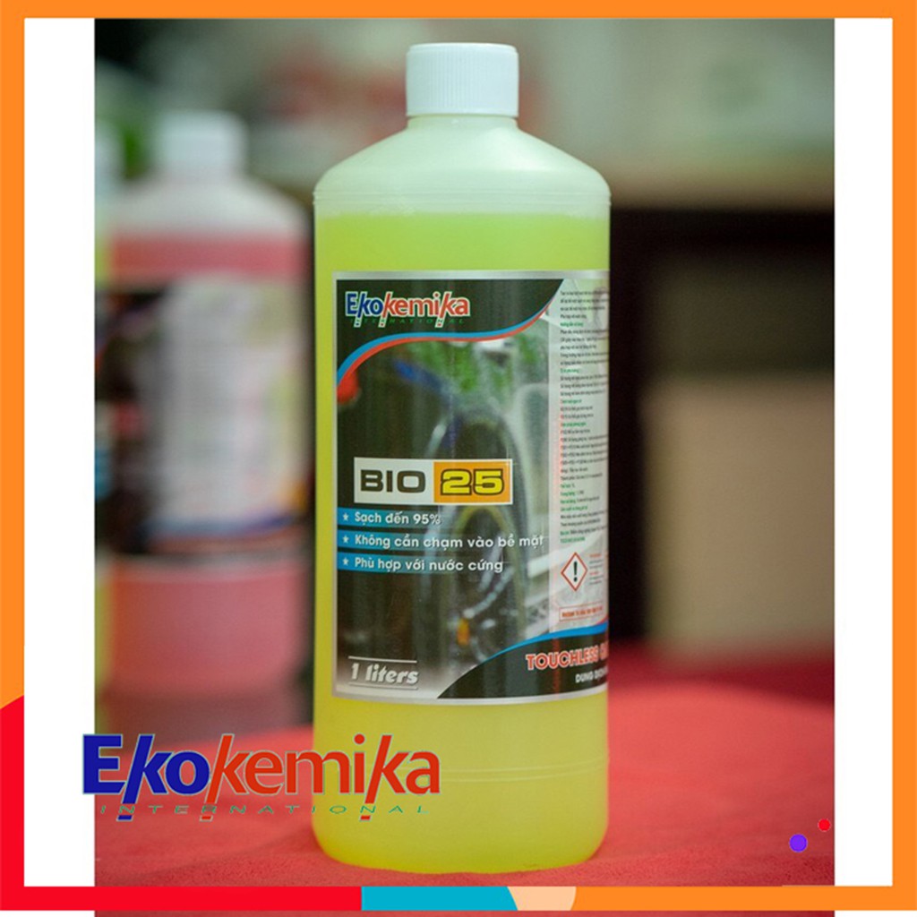 DUNG DỊCH RỬA XE KHÔNG CHẠM BIO 25-1L tặng 1 khăn lau đa năng