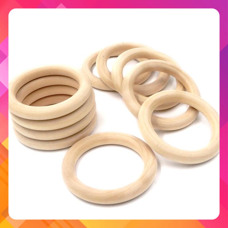 Vòng lục lạc gỗ handmade cho bé