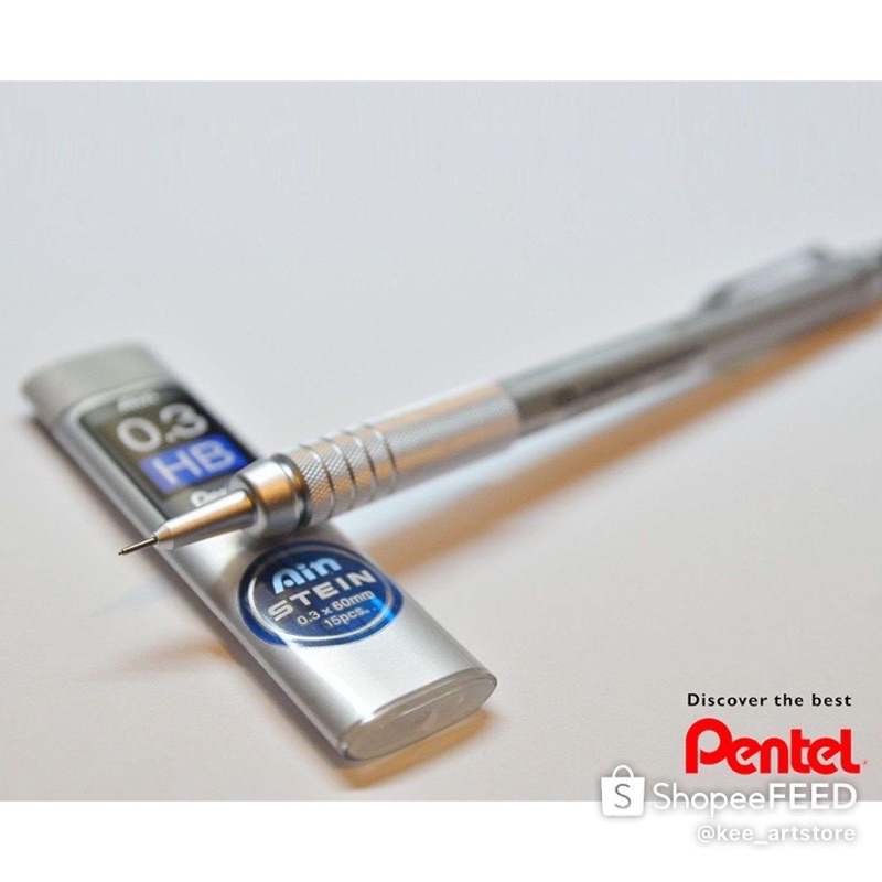 Bút chì kỹ thuật thân kim loại Pentel Graphgear500 PG515 Mechanical Pencil for Draft 0.3-0.5-0.7mm (đúc thép)