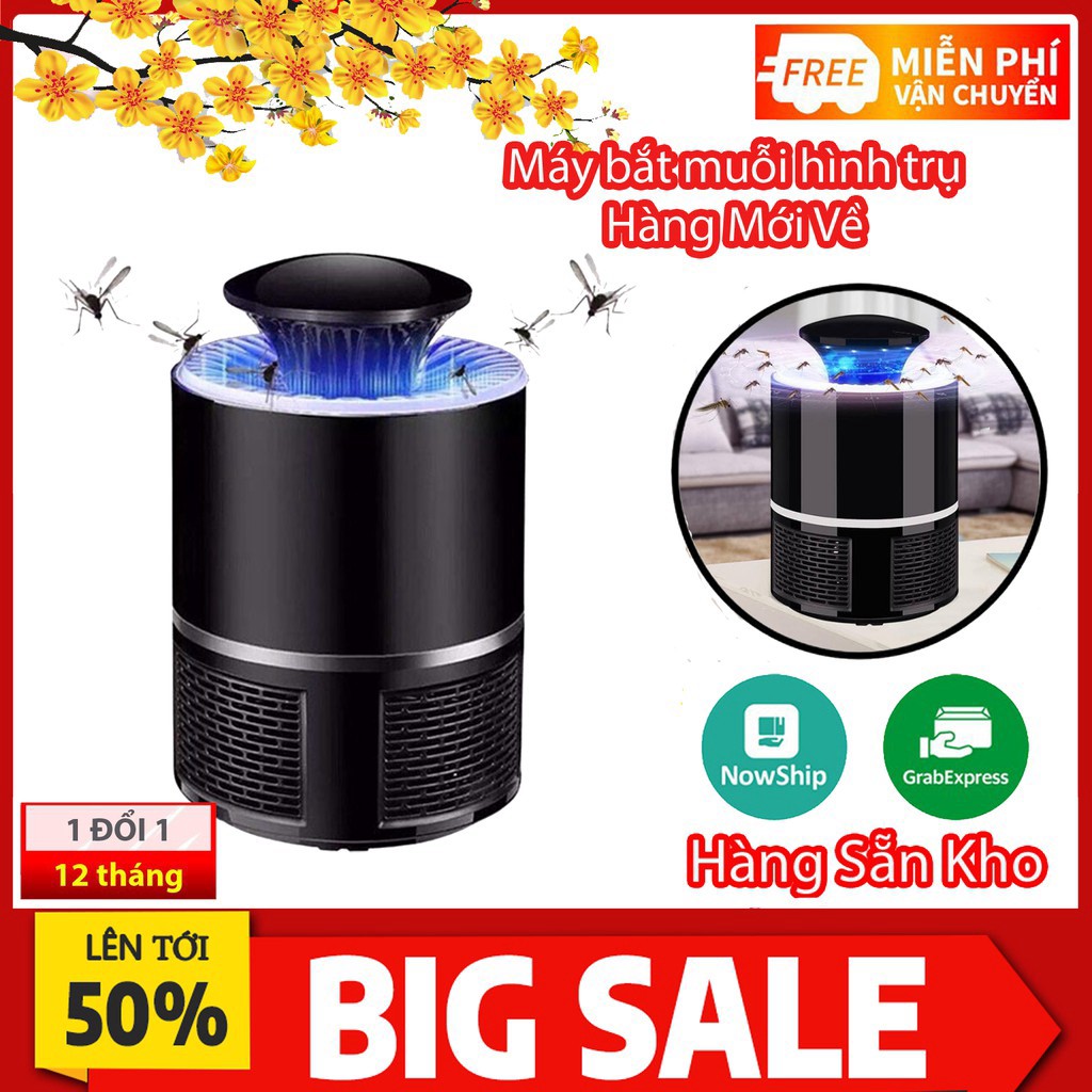 Đèn Bắt Muỗi Mới Hình Trụ 2 Trong 1 Mẫu Mới 2020 [FREESHIP + CÓ VIDEO] SIÊU HOT