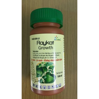Sản phẩm Phát triển Cây và Lá Raykat Growth 100ml
