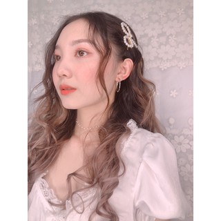Hoa tai khuyên tròn trơn basic Hoops 3cm Choker Club