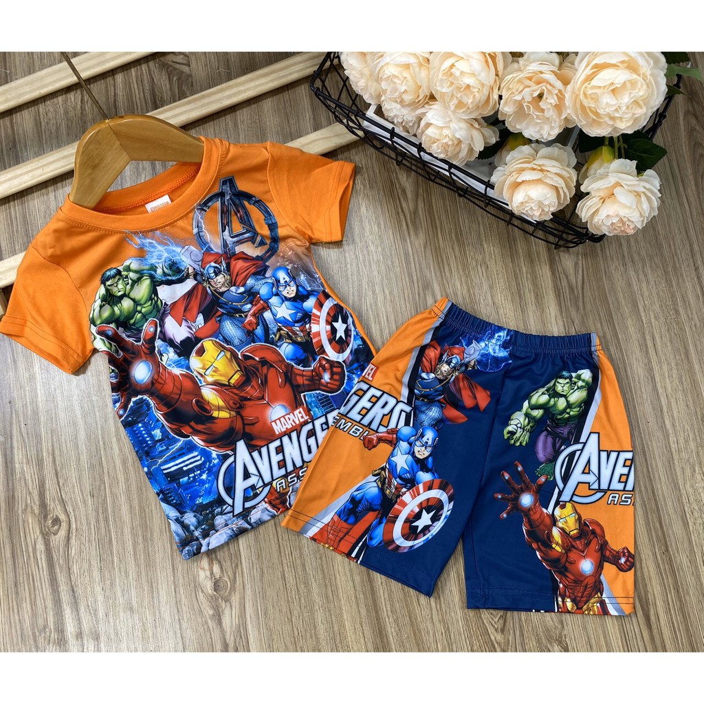 Bộ thun 3D cao cấp bé trai.