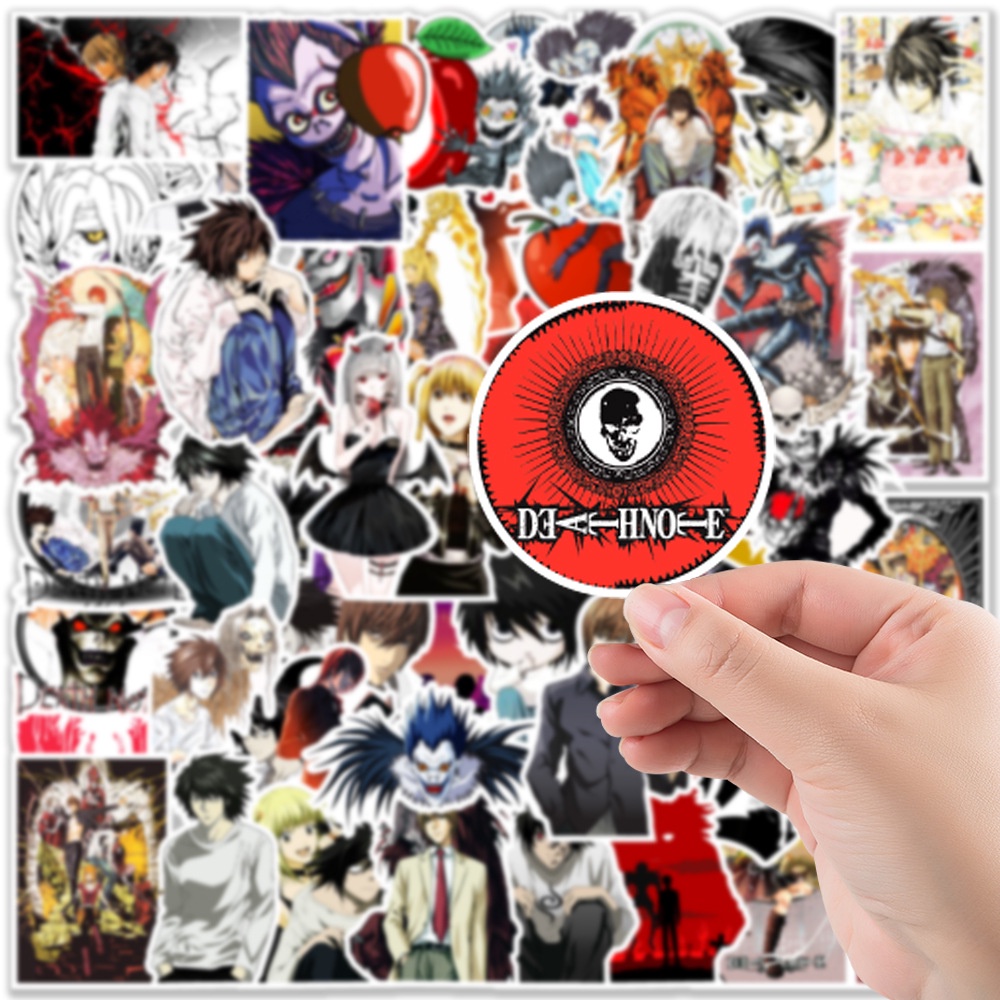 50/25/10 Nhãn Dán Họa Tiết Anime DEATH NOTE Trang Trí Laptop Hành Lý Ván Trượt Xe Máy