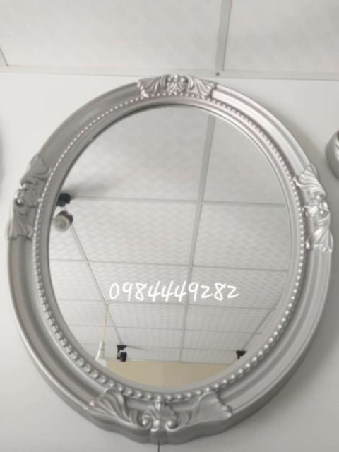 Gương treo tường tân cổ điển  DPG837.1, DPG837.2 màu đồng màu ghi bạc