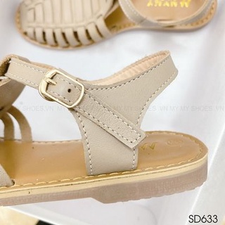 SD633 Sandal bệt da lì đan rọ