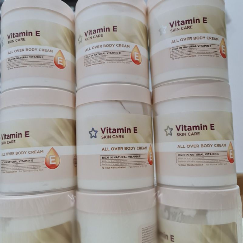 Kem Dưỡng Thể  Superdrug Vitamin E /Intensive All Over Body Cream 475ml