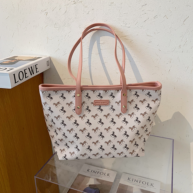 Túi tote IELGY sức chứa lớn in họa tiết thời trang mùa hè cho nữ