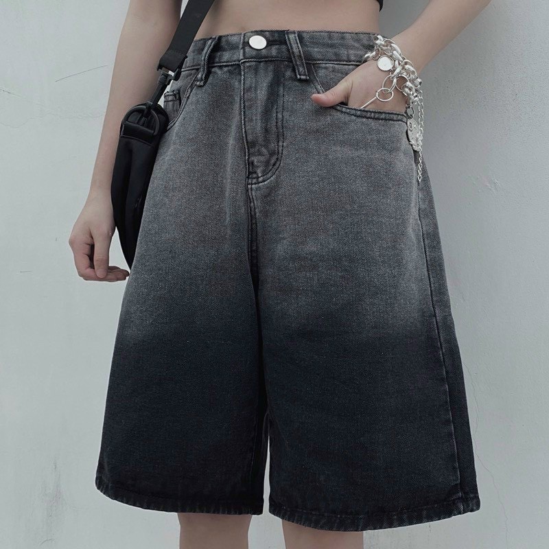 Quần shorts jeans loang dáng ngố hàng đẹp