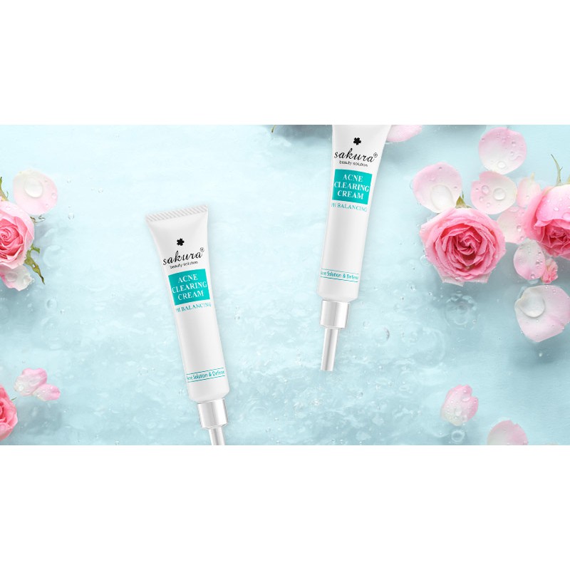 Bộ 3 sản phẩm giảm mụn Sakura Beauty Solution