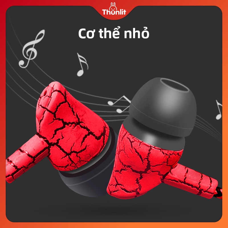 Tai nghe nhét tai THUNLIT dây bện tích hợp micro có chức năng gọi điện thoại tiện lợi