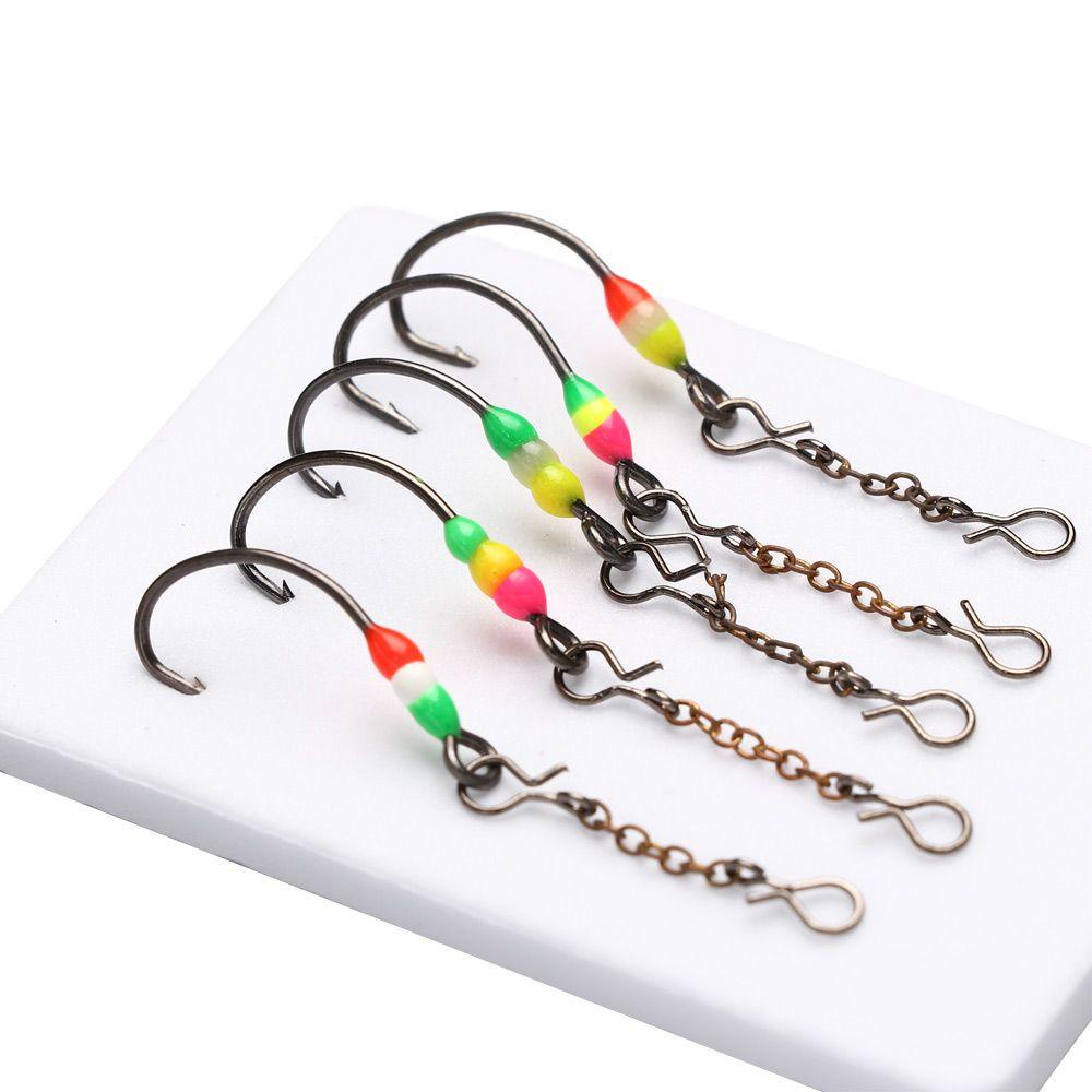 Set 5 Móc Câu Cá Dạng Chuỗi Hạt Cứng Hình Cá Voi Nhân Tạo