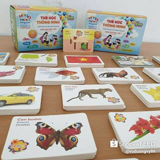 Bộ thẻ học thông minh 16 chủ đề tiếng anh tiếng việt cho bé