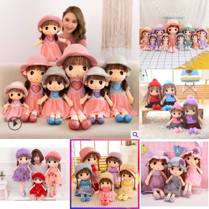Gấu bông búp bê thú bông nhiều mẫu cho bé kích thước 45cm và 60cm