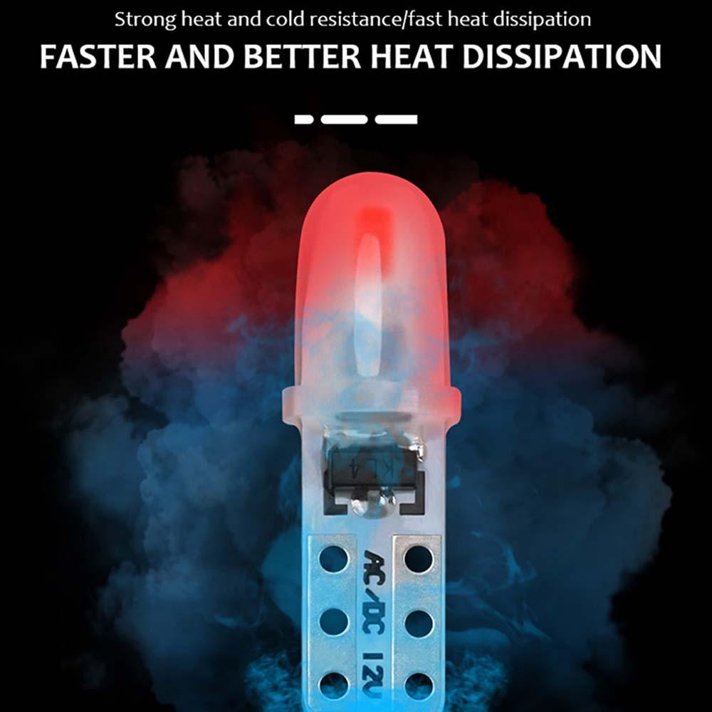 Đèn Led T5 3014 SMD Ấm Áp Nhiều Màu Sắc Gắn Bảng Điều Khiển Xe Hơi