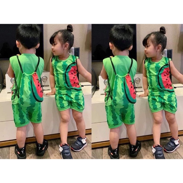 Set bộ ba lỗ kèm ba lô