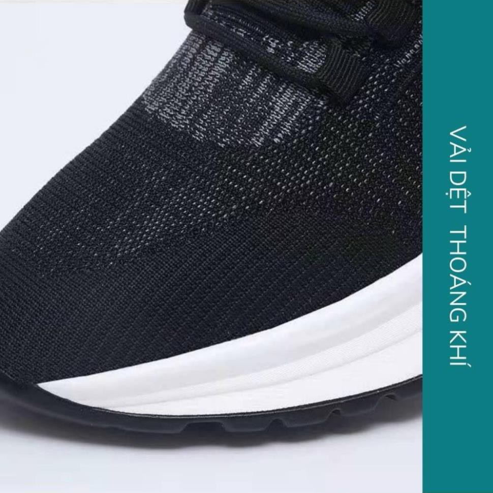 Giày nam độn đế cổ thấp cao cấp màu đen kiểu dáng basis năng động trẻ trung vải thoáng khí size 39 đến 43 | BigBuy360 - bigbuy360.vn