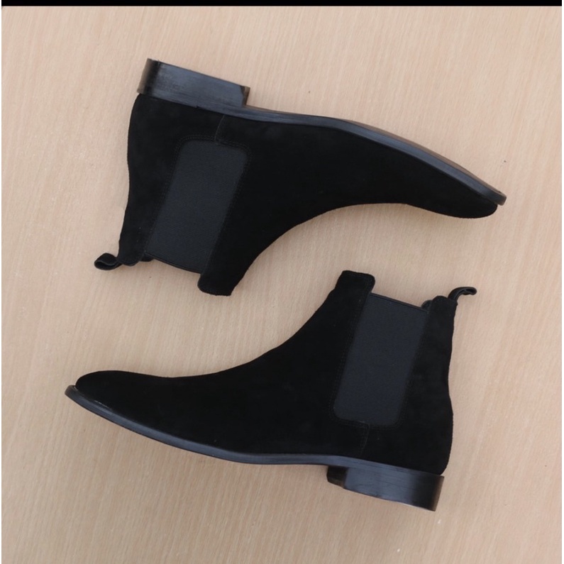 Giày Chelsea Boots Da Lộn Đế Hạt Công Sở | BigBuy360 - bigbuy360.vn