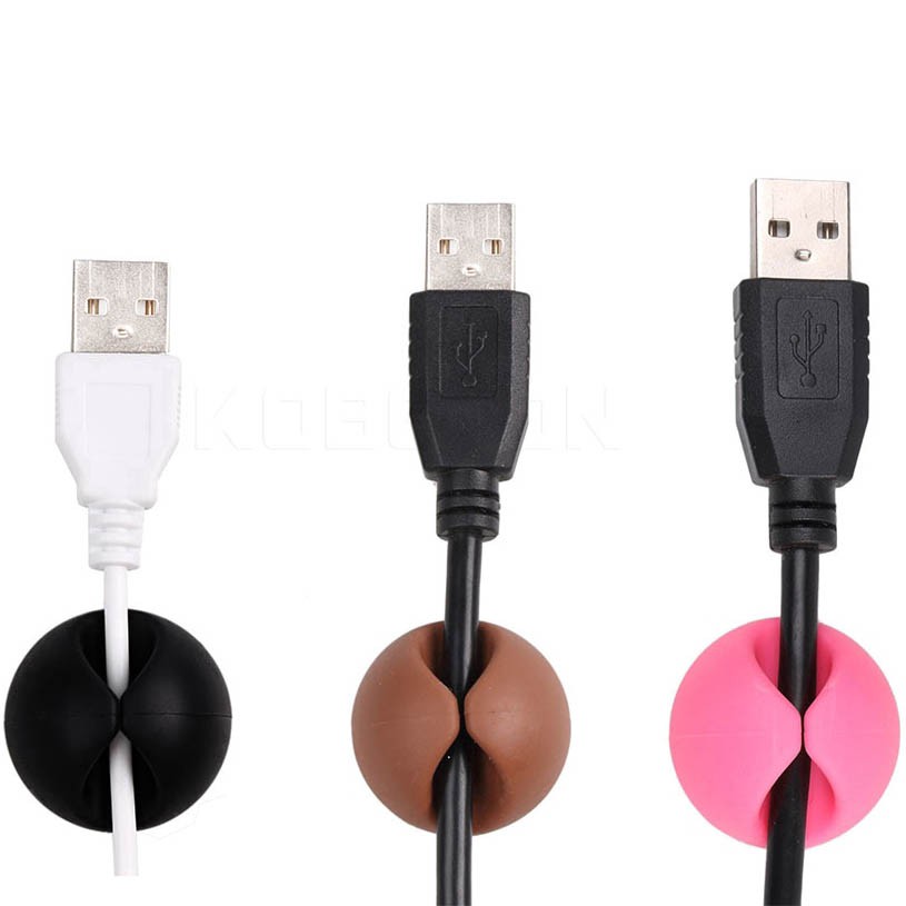 Nút dán tường tiện lợi giữ cố định dây điện, cáp sạc, dây tai nghe chống xoắn rối, màu sắc dễ thương, giá rẻ | BigBuy360 - bigbuy360.vn